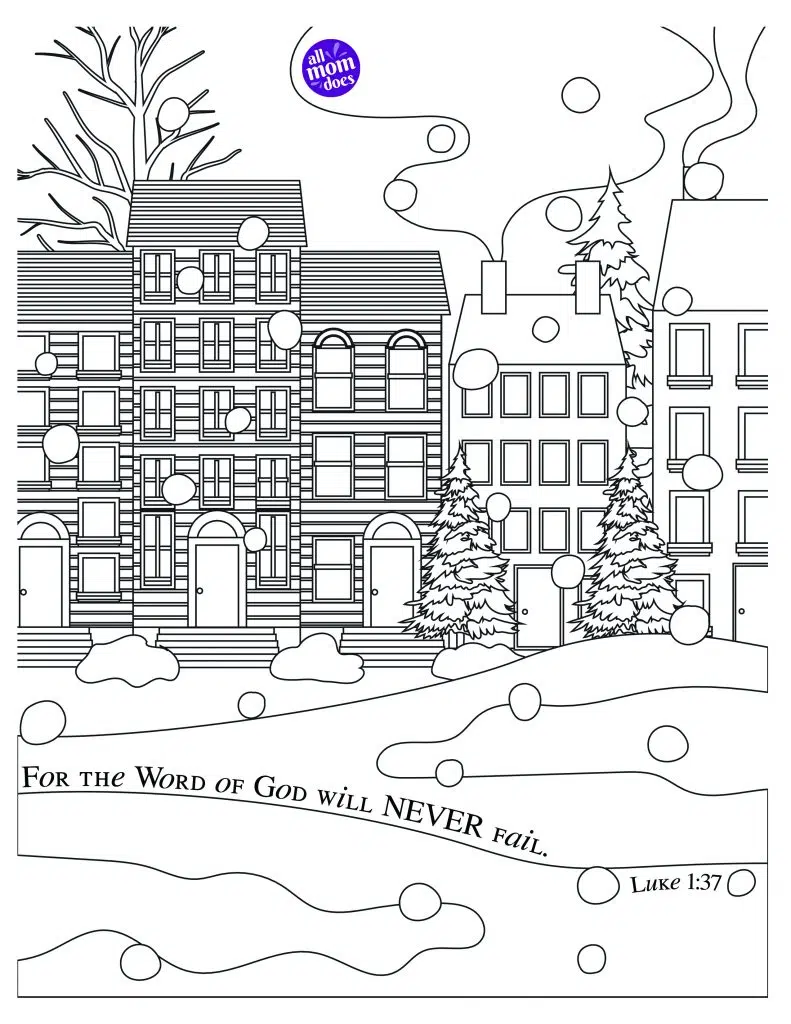 Bible Memory Verse Coloring Page Luke Allmomdoes