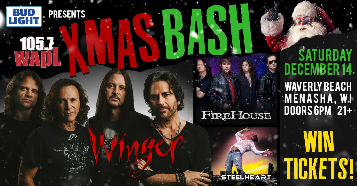 CONTEST WAPL Xmas Bash 2019 105.7 WAPL Wisconsin's Classic Rock