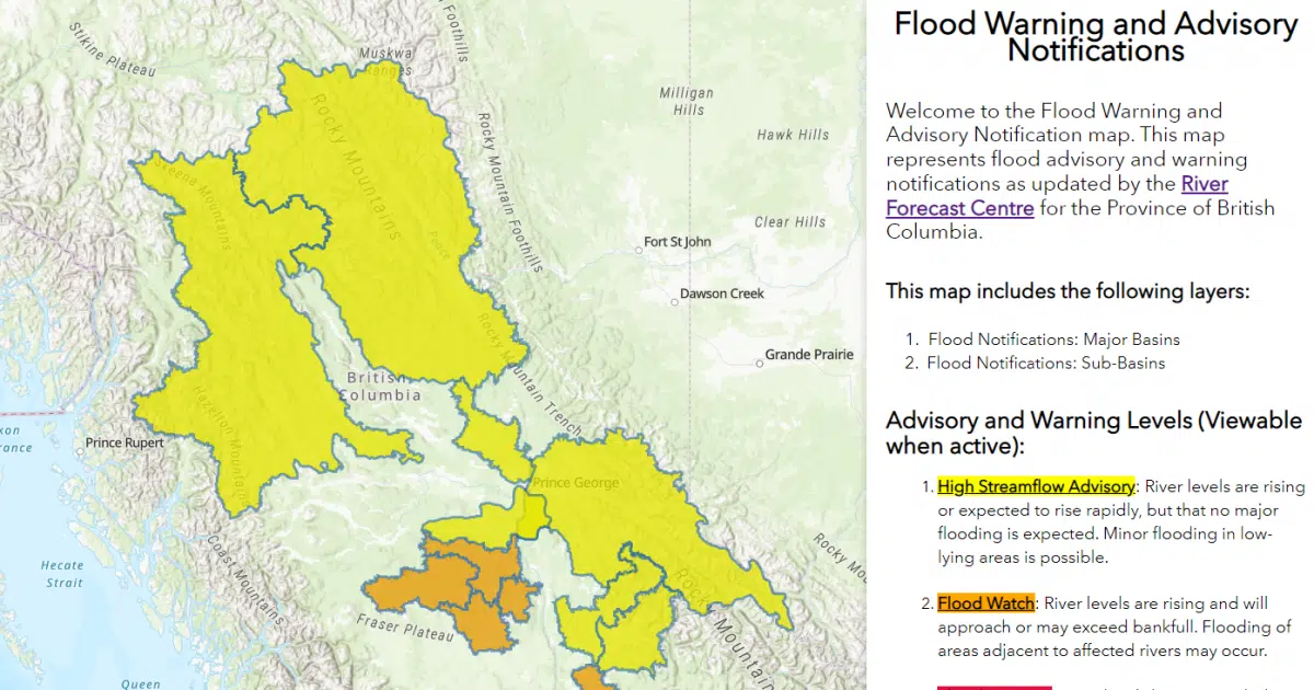 BC River Forecast Centre Issues Multiple Advisories As River Levels ...