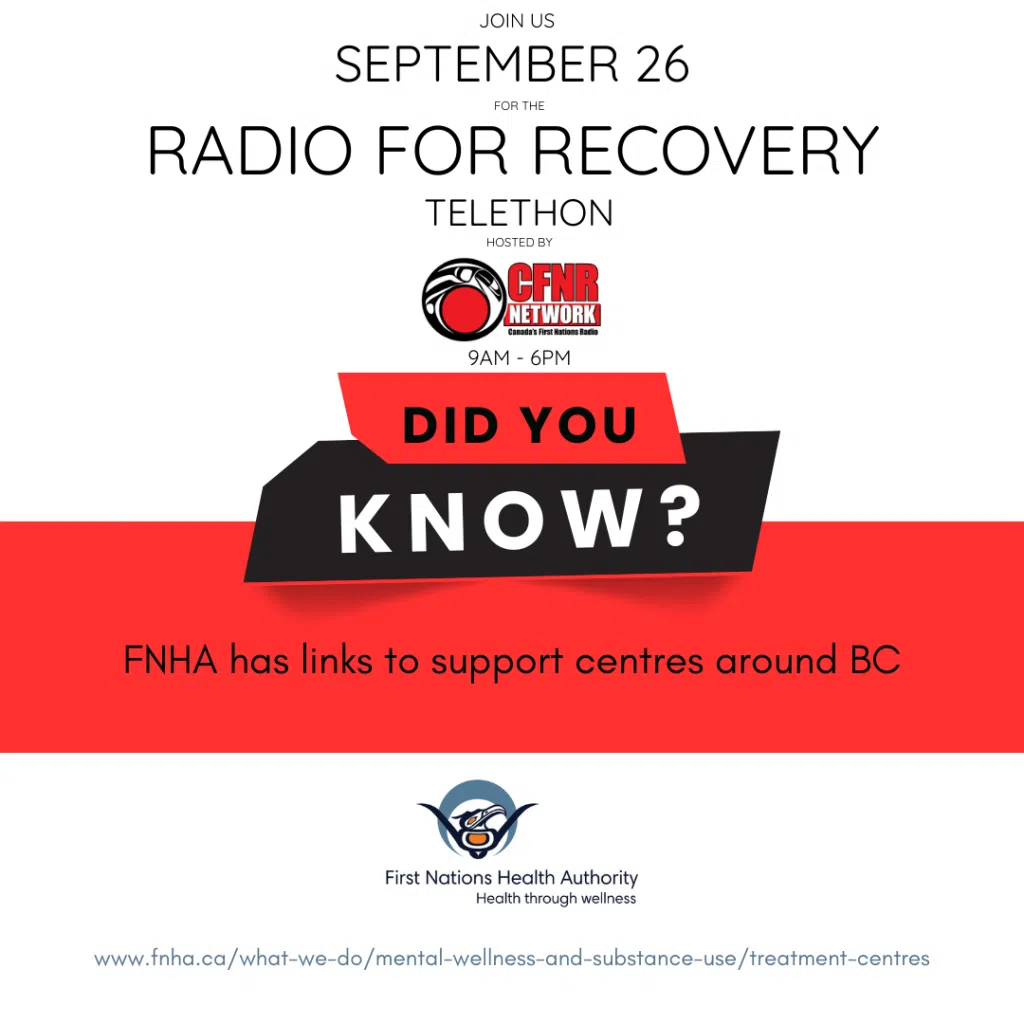CFNR Radio Telethon - Radio for Recovery - FNHA