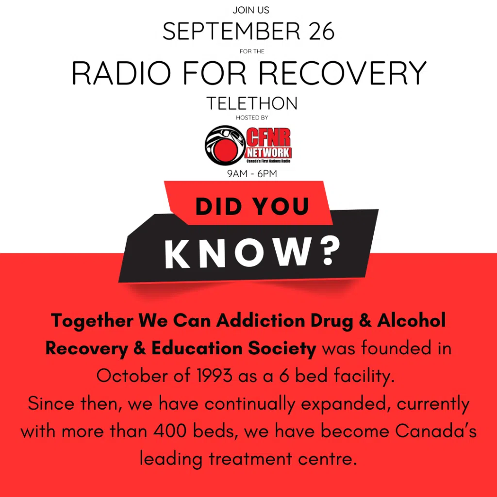 CFNR Radio Telethon - Radio for Recovery - Together We Can TWC Recovery
