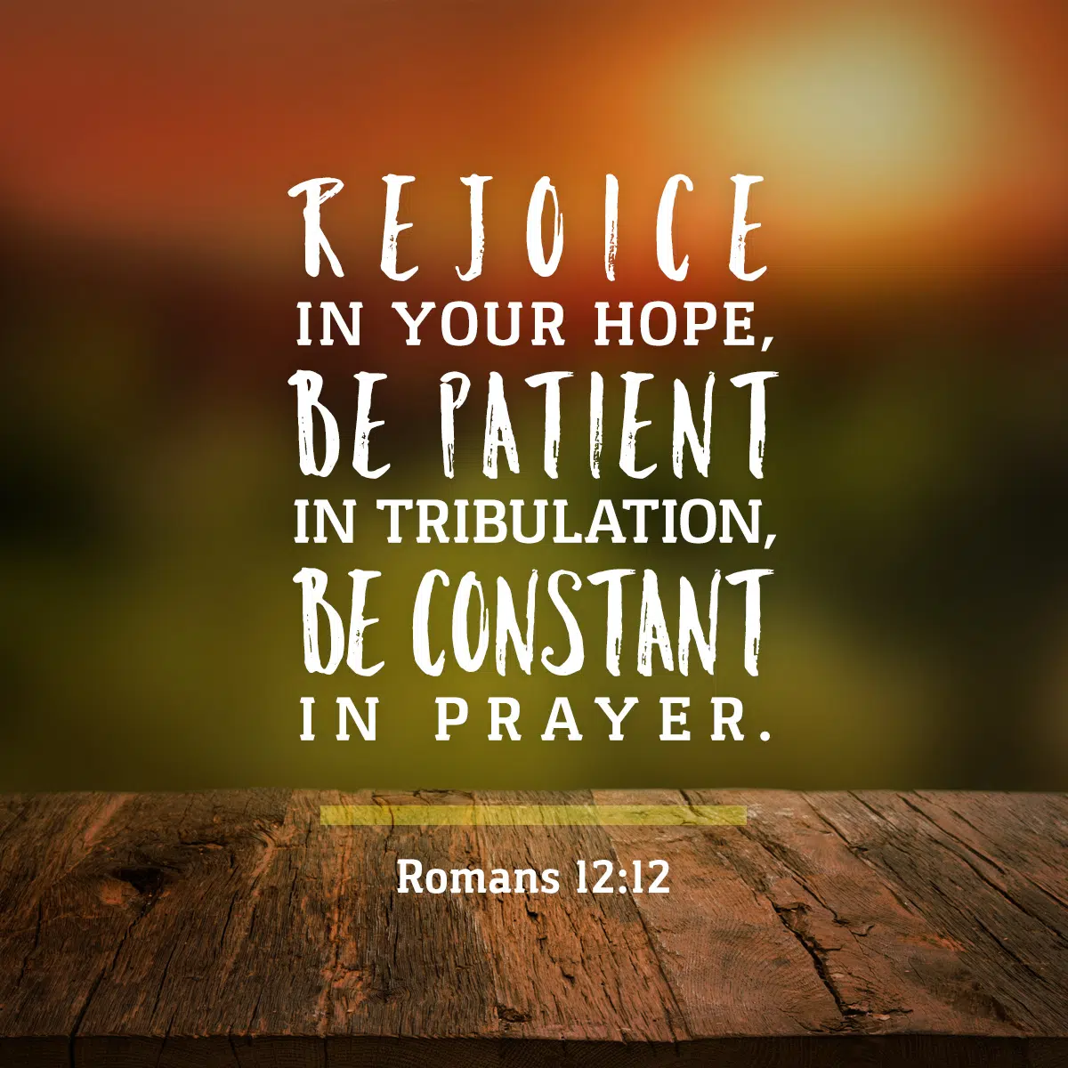 Romans 12:12 Daily Verse | KCIS 630