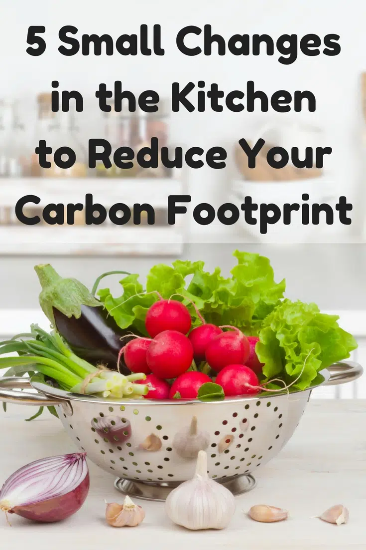 Reduce your carbon footprint with these kitchen tips. #earthday #foodwaste