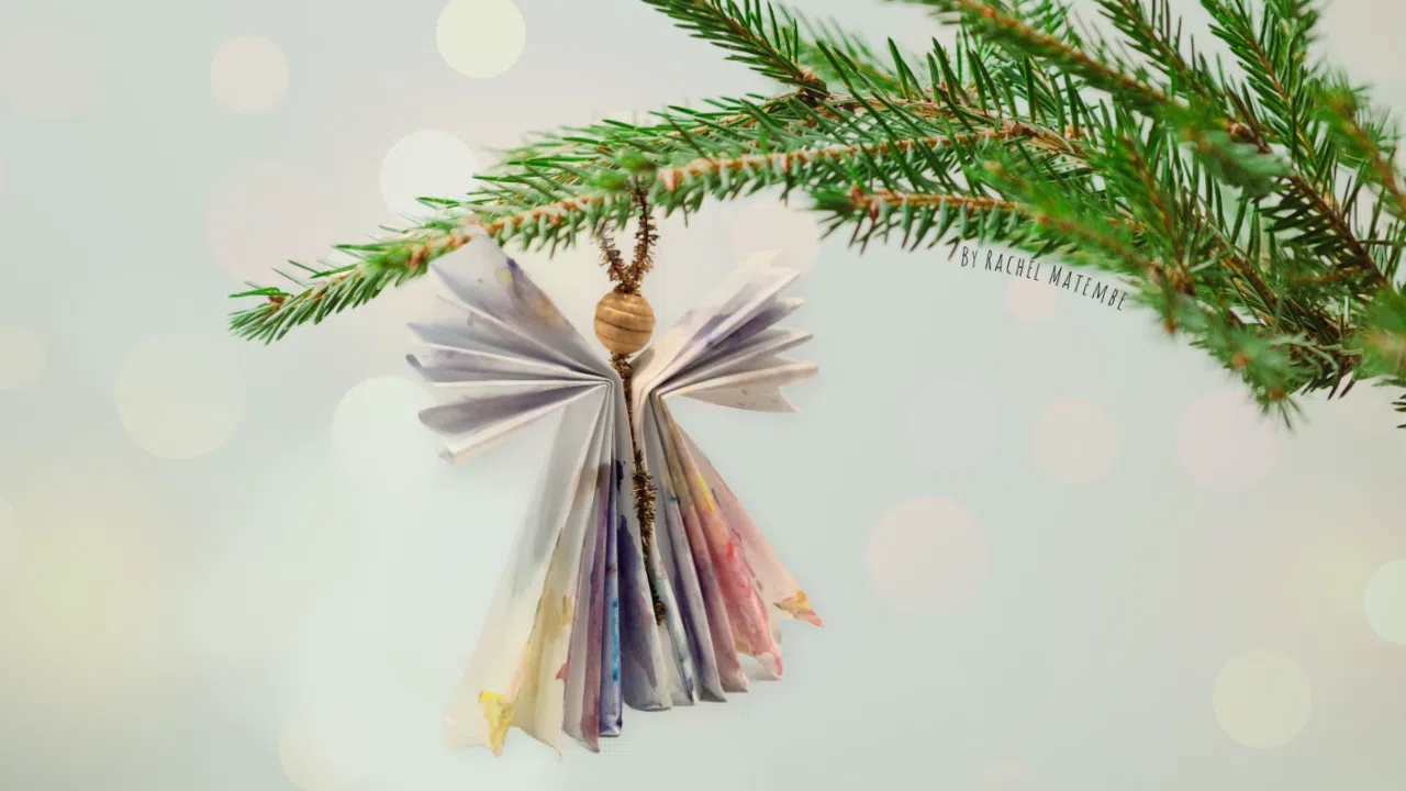 DIY Paper Angel Christmas Ornament Craft