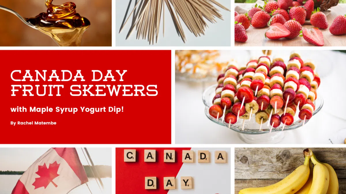 Fun and Easy Fruit Skewers with Maple Syrup Yogurt Dip for Canada Day ...