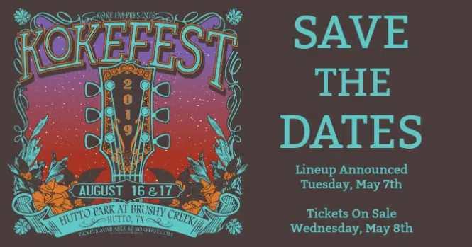 KOKEFEST 2019: SAVE THE DATES