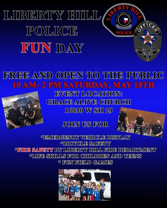 DETAILS: Liberty Hill Police Fun Day