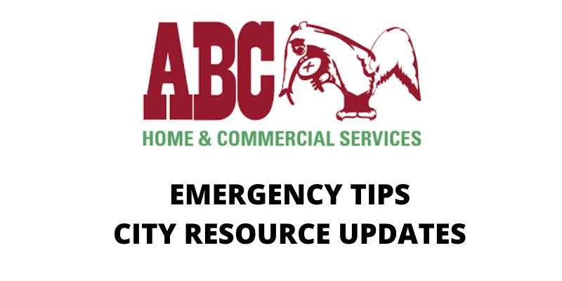 ABC Home and Commercial Services Tip and Emergency Updates