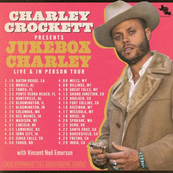 Charley Crockett's Spring Tour Has No Texas Stops