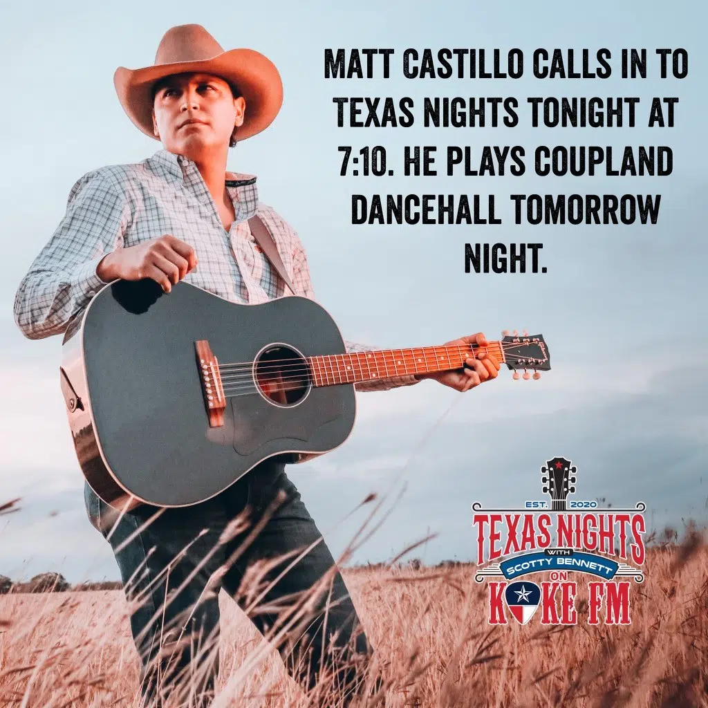 LISTEN: Matt Castillo's New Music Video and Interview on Texas Nights with Scotty Bennett 6/10/22