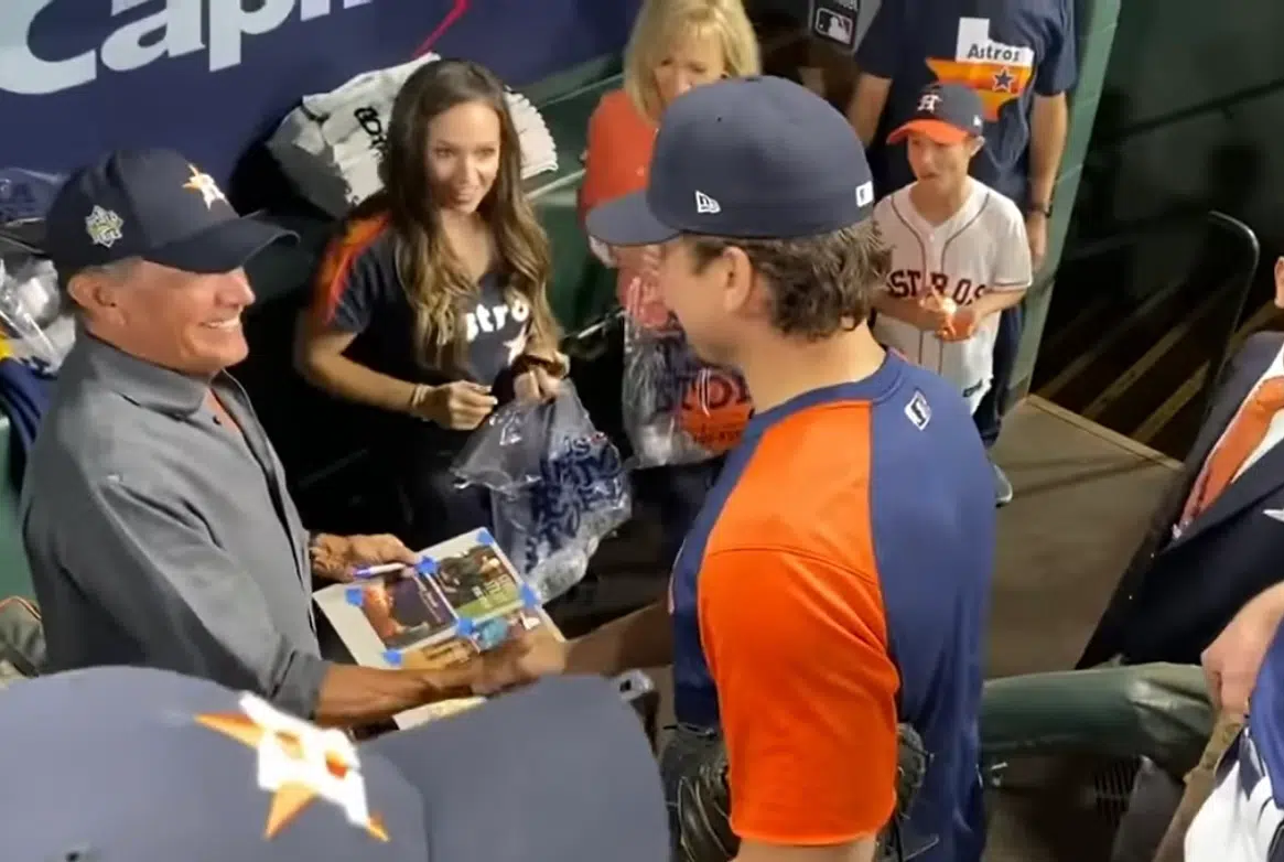 King George Brings Good Luck to the Astros