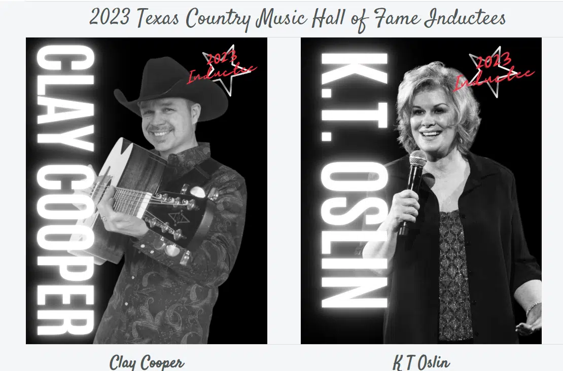 Clay Cooper and K.T. Oslin Named Texas Country Music Hall of Fame 2023 Inductees