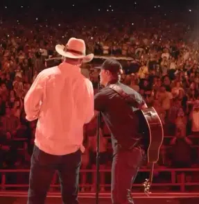 Peyton Manning Joins Parker McCollum on Stage at Red Rocks Amphitheatre