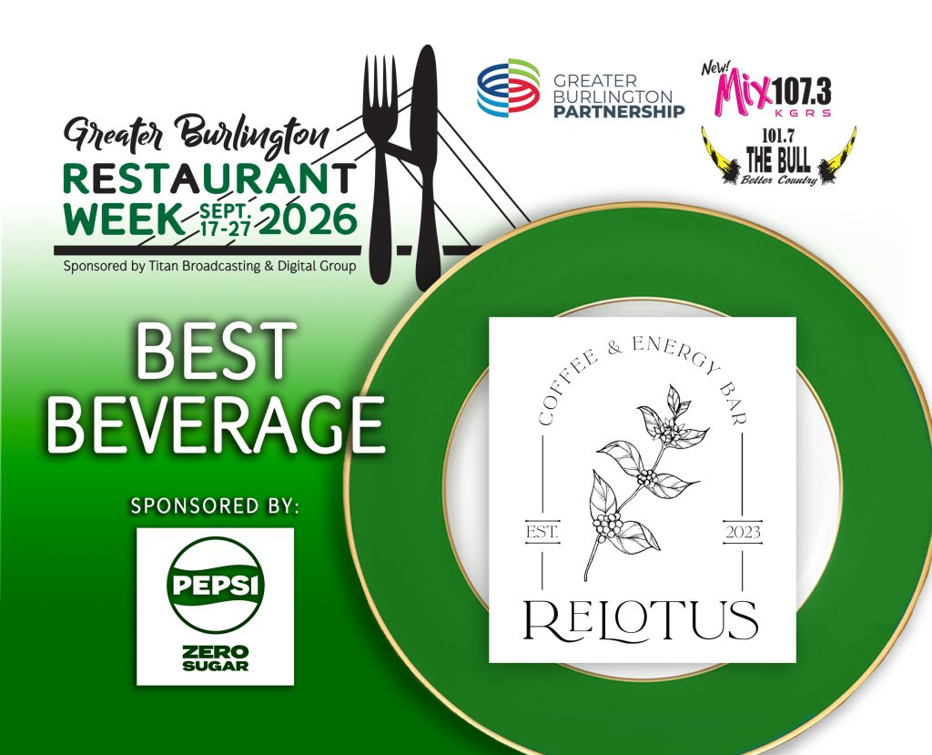 2026 Restaurant Week Certificate - Best Beverage - ReLotus