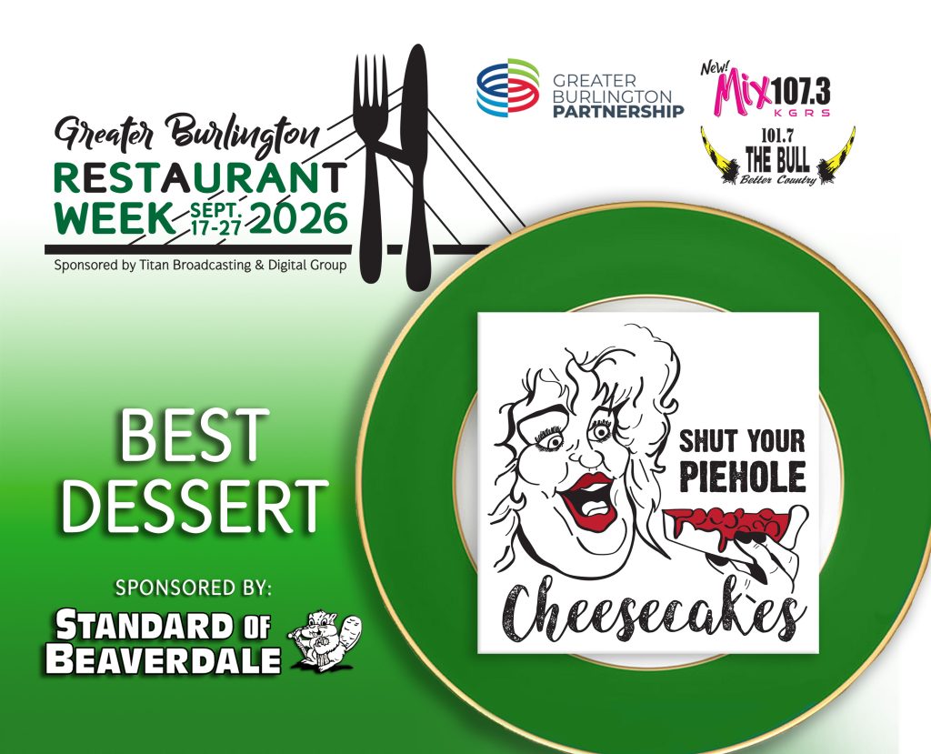 2026 Restaurant Week Certificate - Best Dessert - Shut Your Pie Hole Cheesecakes