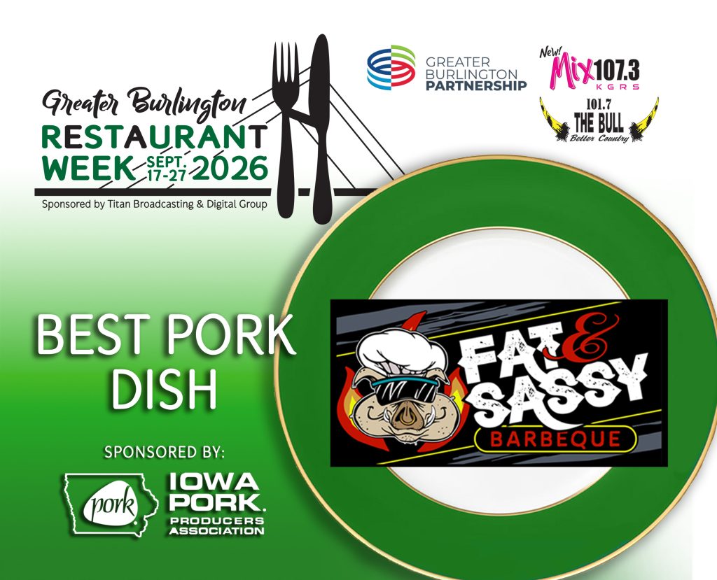 2026 Restaurant Week Certificate - Best Pork - Fat & Sassy