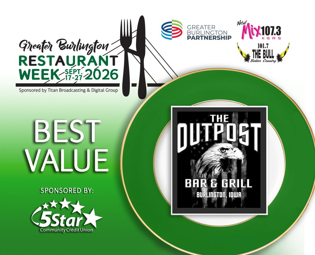 2026 Restaurant Week Certificate - Value - Out Post