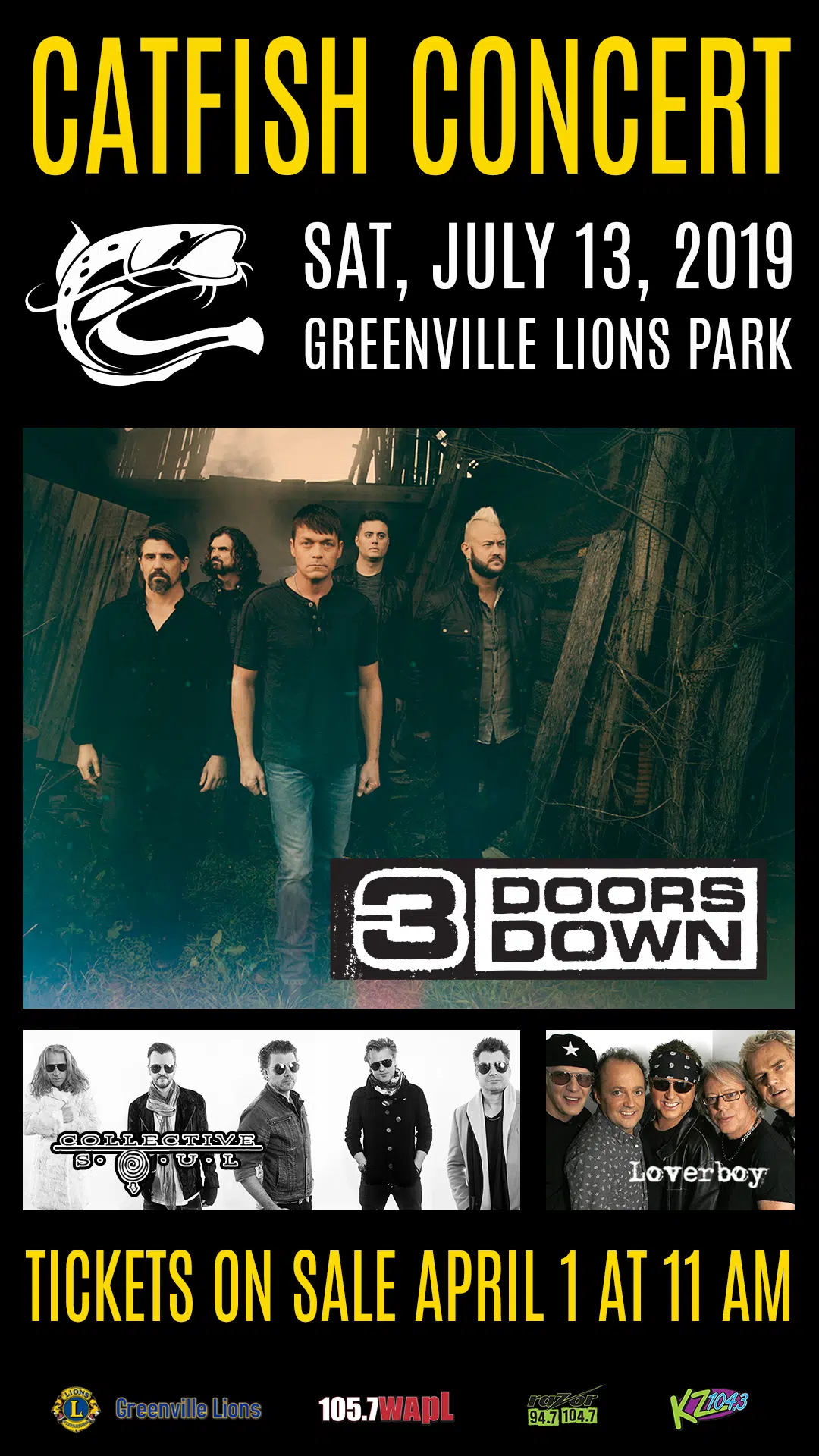 Greenville Lions Catfish Concert 2019 | 105.7 WAPL | Wisconsin's ...