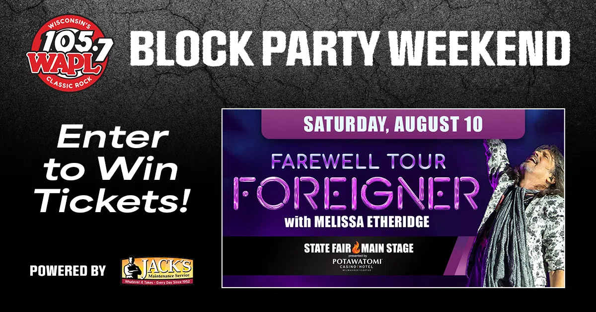 CONTEST: Foreigner at WI State Fair – Block Party Weekend