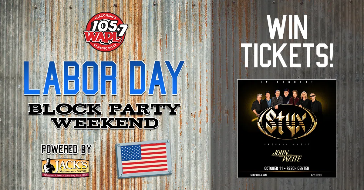 CONTEST: Styx at Resch Center (Labor Day Block Party)