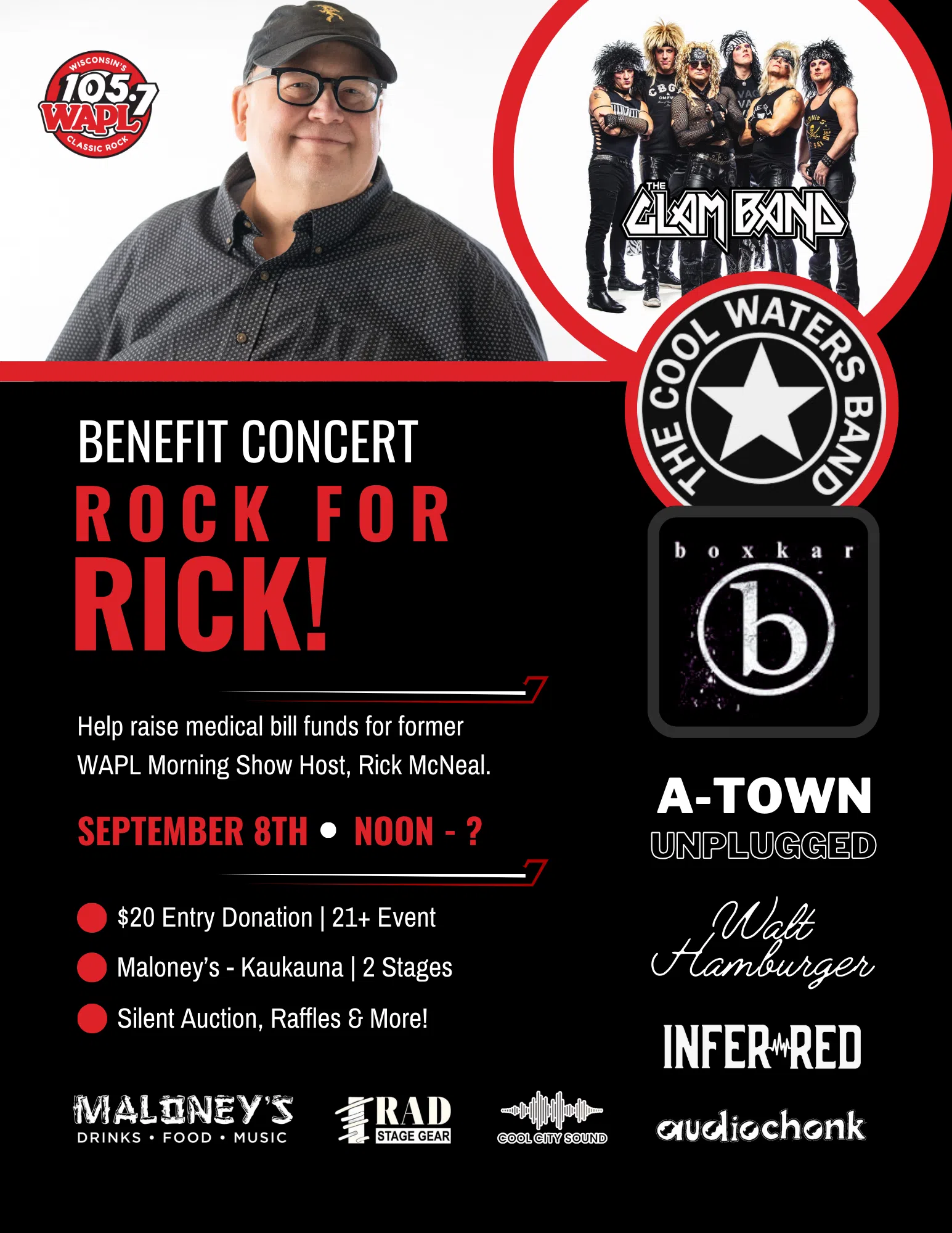 Rock For Rick Benefit Concert | 105.7 WAPL | The Rockin' Apple