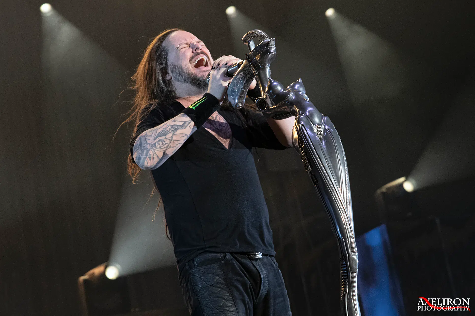 Korn frontman Jonathan Davis at Razor Edgefest 2020 at Resch Expo in Green Bay