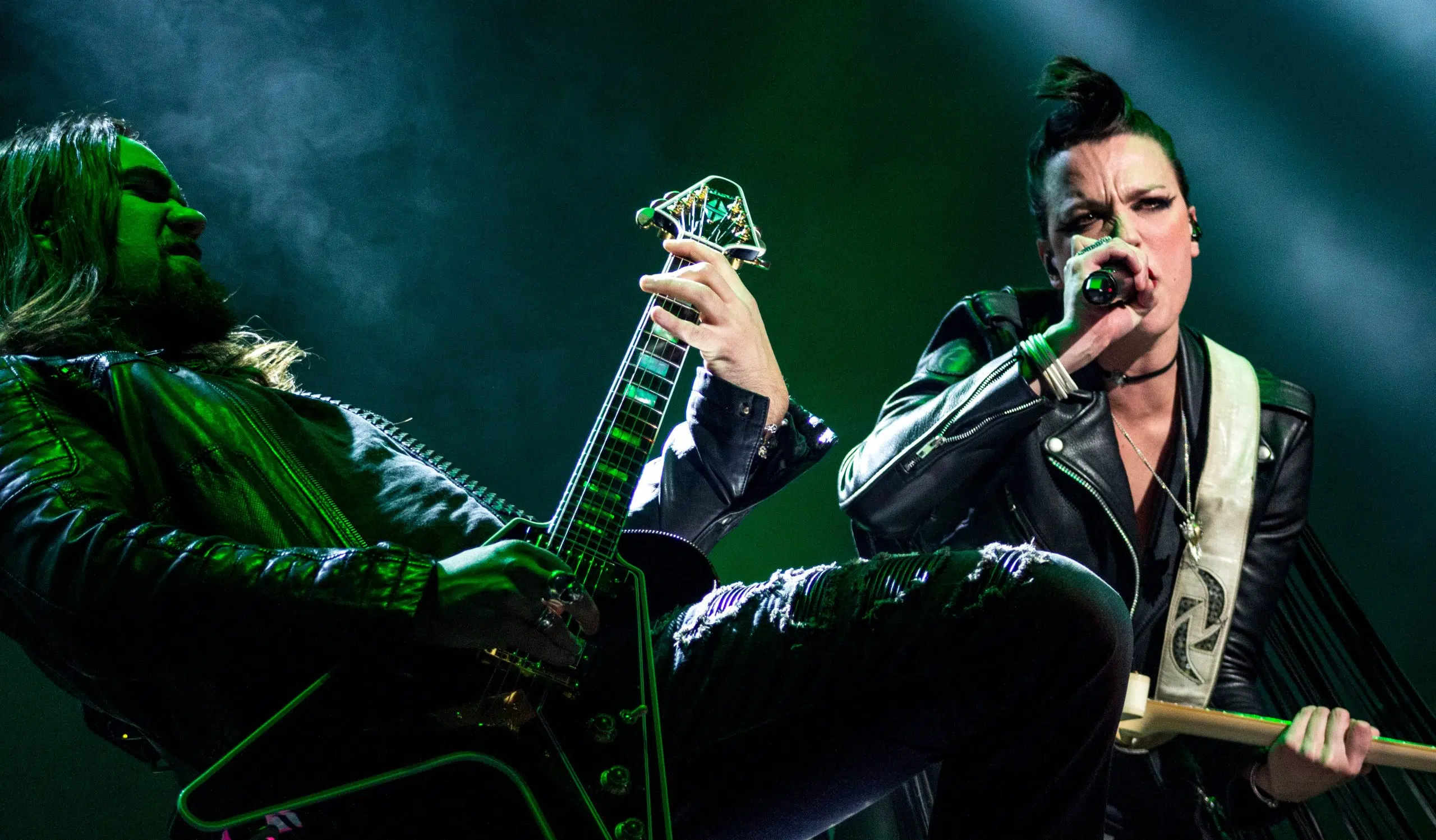 Lzzy Hale and Joe Storm