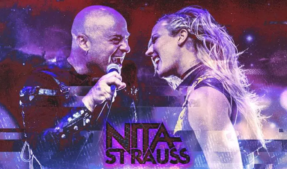 Nita Strauss and David Draiman