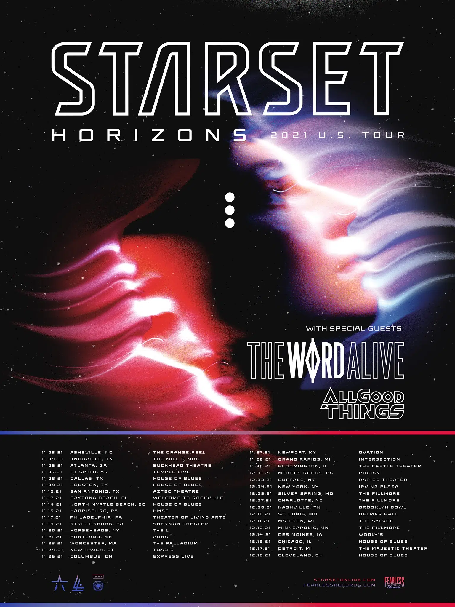 Starset full winter tour with a stop at The Sylvee on December 11th