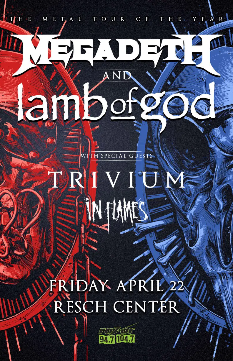 The Metal Tour of the Year featuring Megadeath, Lamb Of God, Trivium, and In Flames