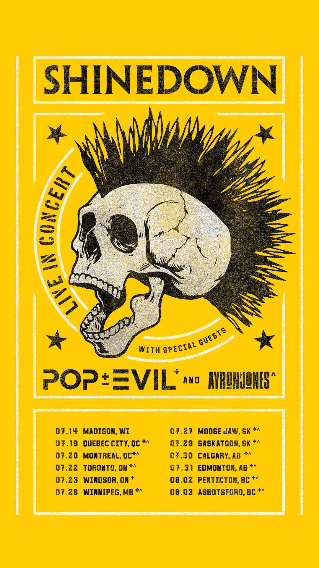 Shinedown updated 2022 tour dates