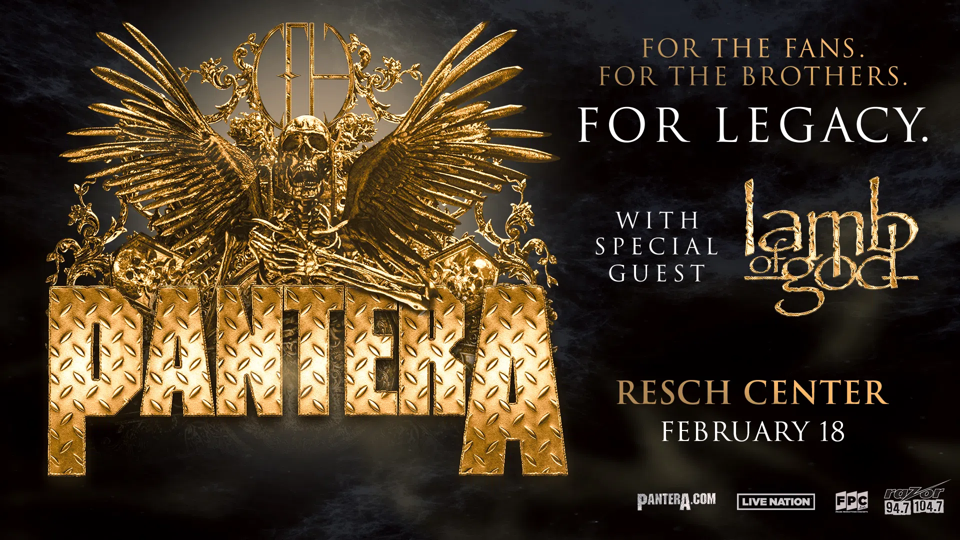 CONTEST: Pantera & Lamb of God at Resch Center | Razor 94.7 104.7 - The ...