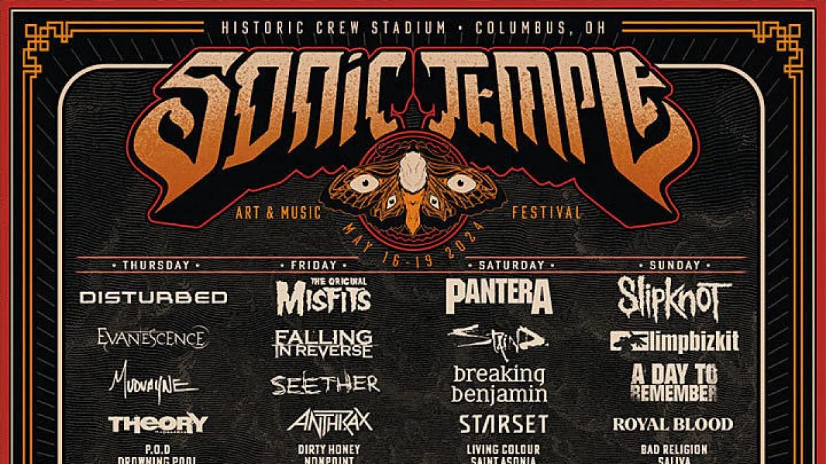 2024 ‘Sonic Temple’ Lineup Includes Misfits, Pantera, Disturbed