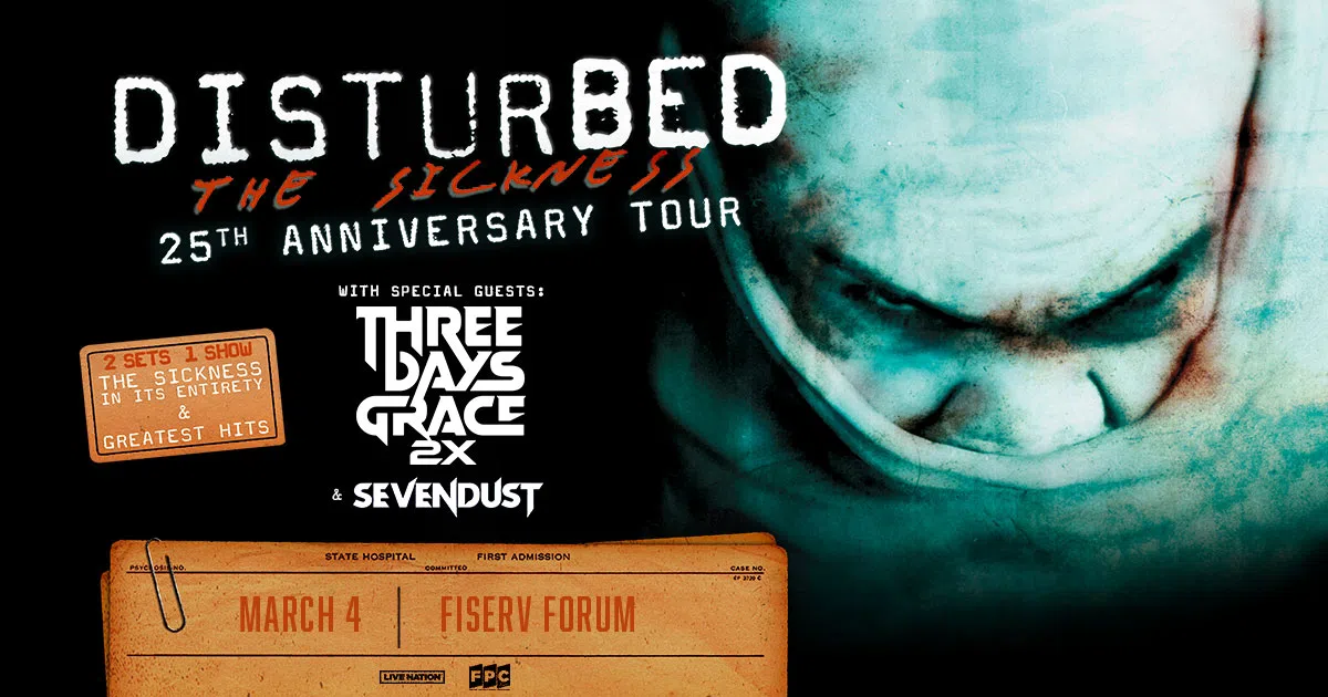 CONTEST: Disturbed at Fiserv Forum