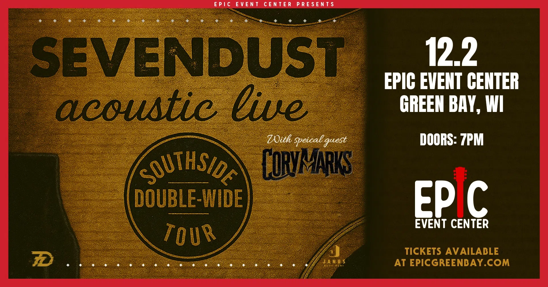CONTEST: Sevendust Acoustic at EPIC Event Center