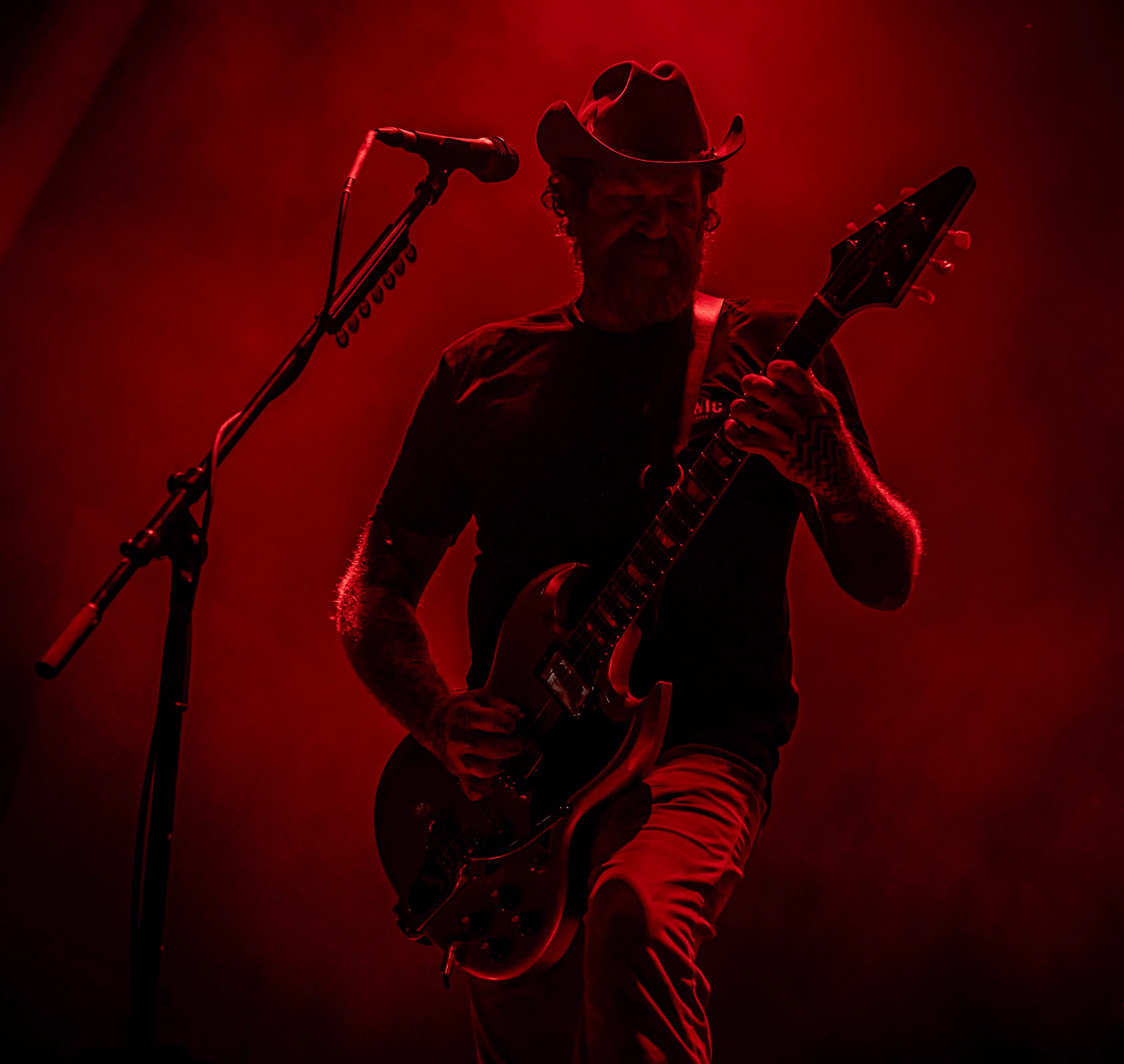 Brent Hinds of Mastodon at the BMO Harris Pavilion 2023