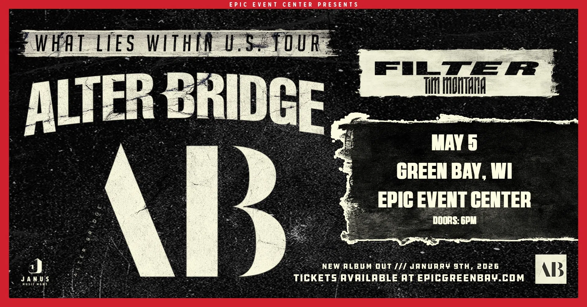 CONTEST: Alter Bridge at EPIC Event Center