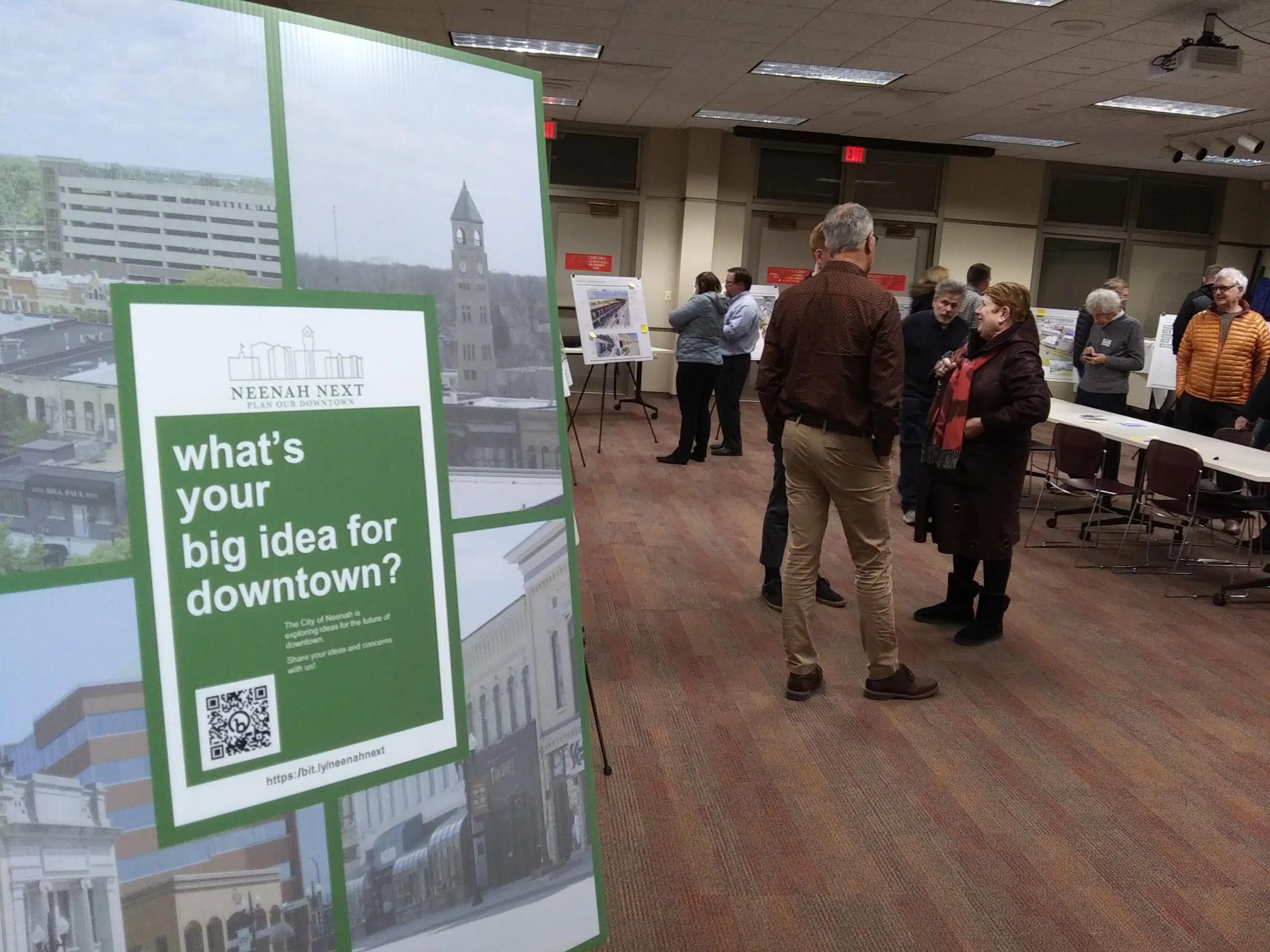 Open house at Neenah Public Library offers residents a glance at proposed downtown master plan concepts