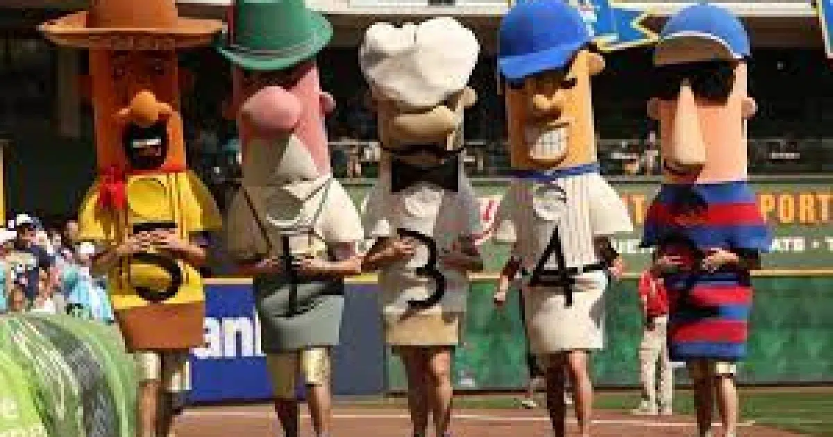 Original Milwaukee County Stadium Racing Sausages costumes for sale 