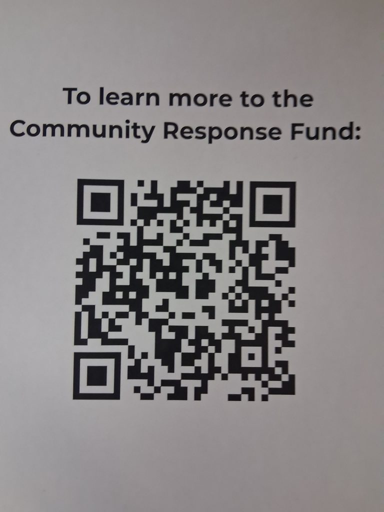 Community Response Fund QR code