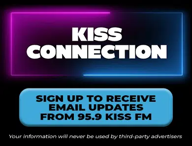 Sign up to receive email updates from 95.9 KISS-FM