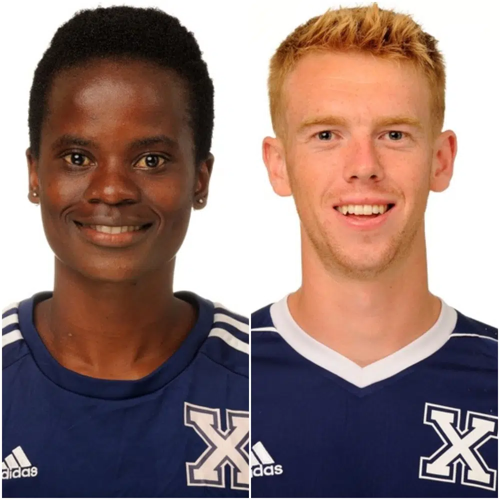 A pair of soccer players earn StFX athlete of the week