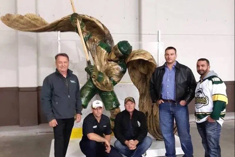 Louisdale man helps with Humboldt Broncos memorial statue