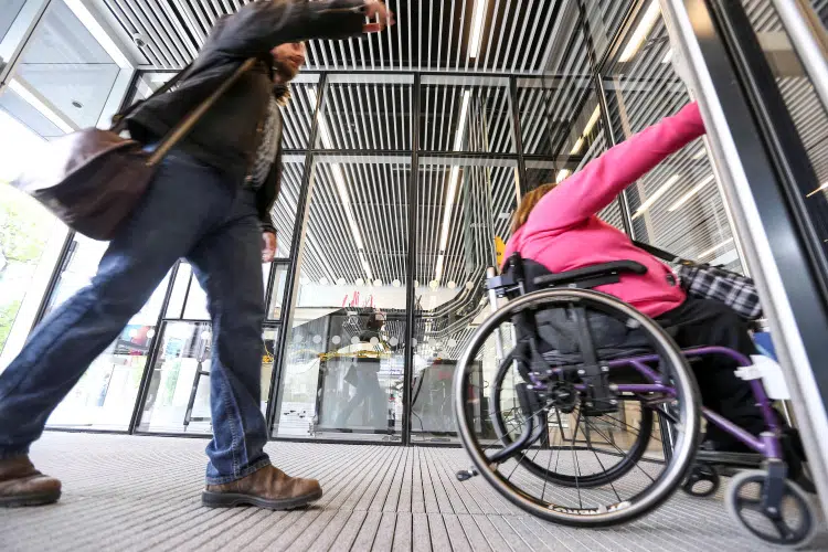 Provincial officials provide accessibility funding to local municipalities, community groups