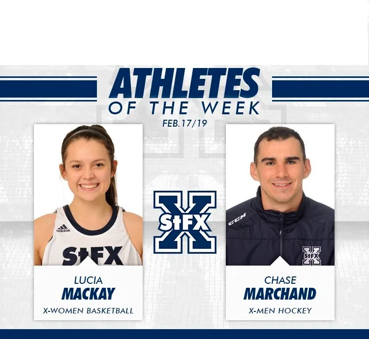 Hockey goalie, basketball guard receive weekly StFX awards