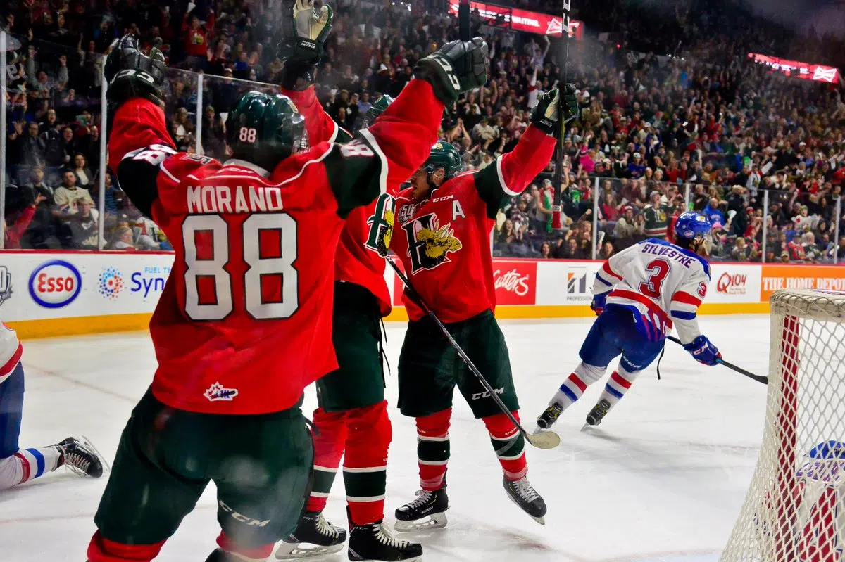 Quebec Major Junior Hockey League playoff results (from Moncton Wednesday)