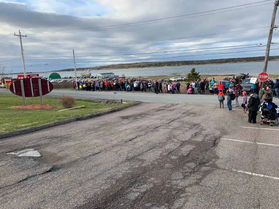 Rally held to protest overnight closure of Canso hospital