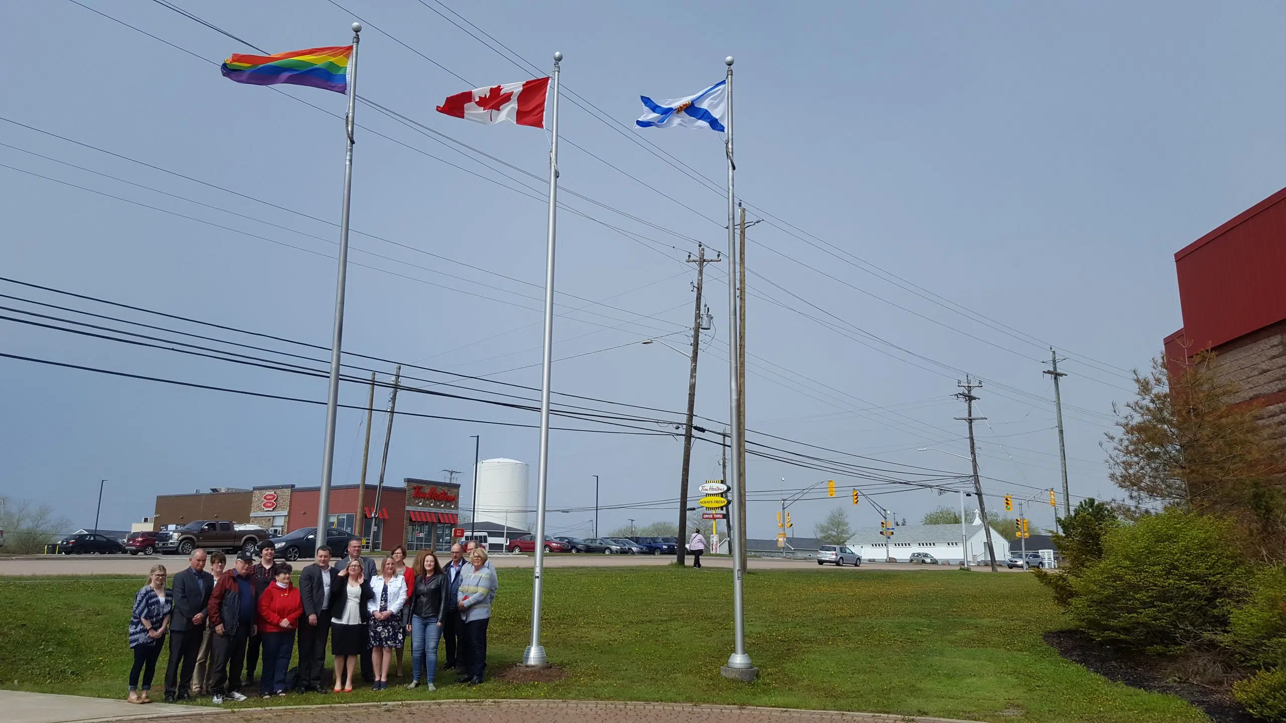 Town officials raise pride flag