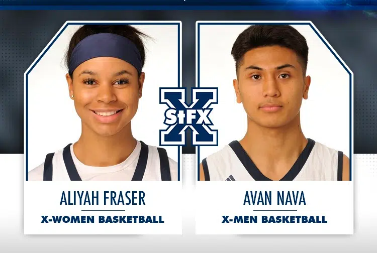 Basketball players named StFX AOTW