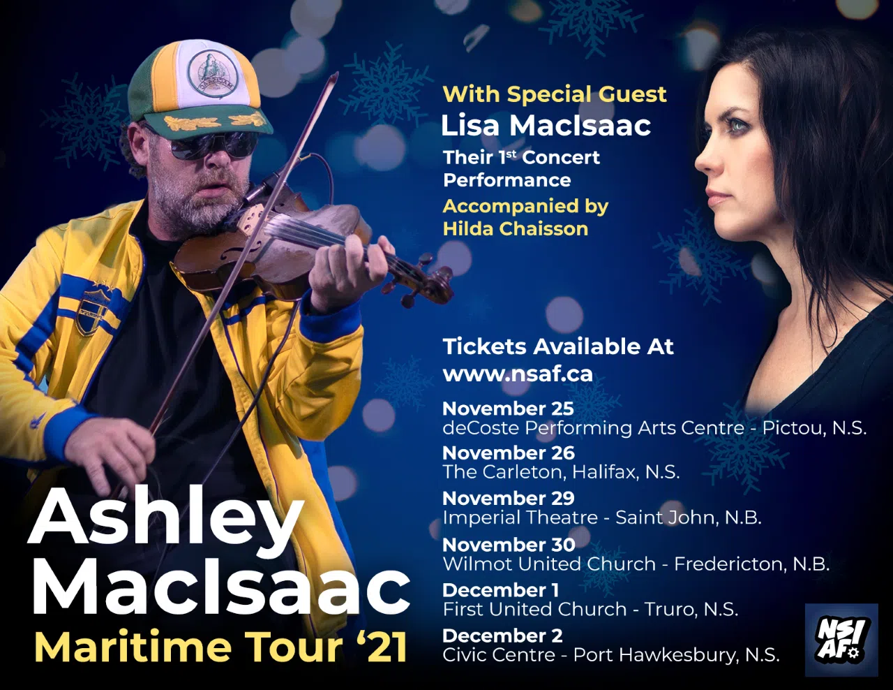 Scottie O talked with Ashley and Lisa MacIsaac about their upcoming Maritime Tour